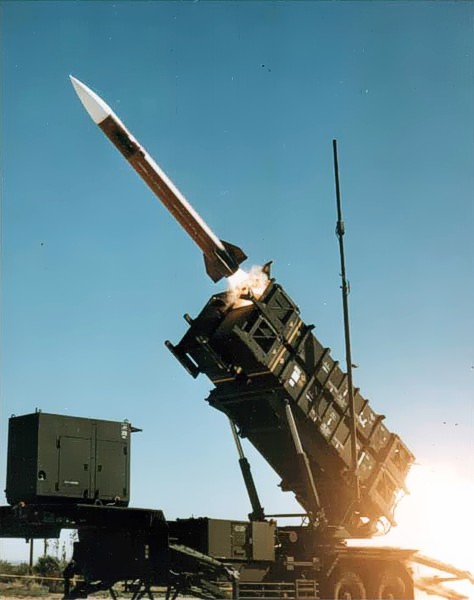 MIM-104 Patriot missile being launched during a live-fire exercise